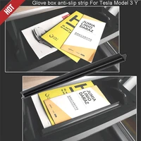 for tesla model 3 y storage box double sided tape glove box anti slip strip stikcer