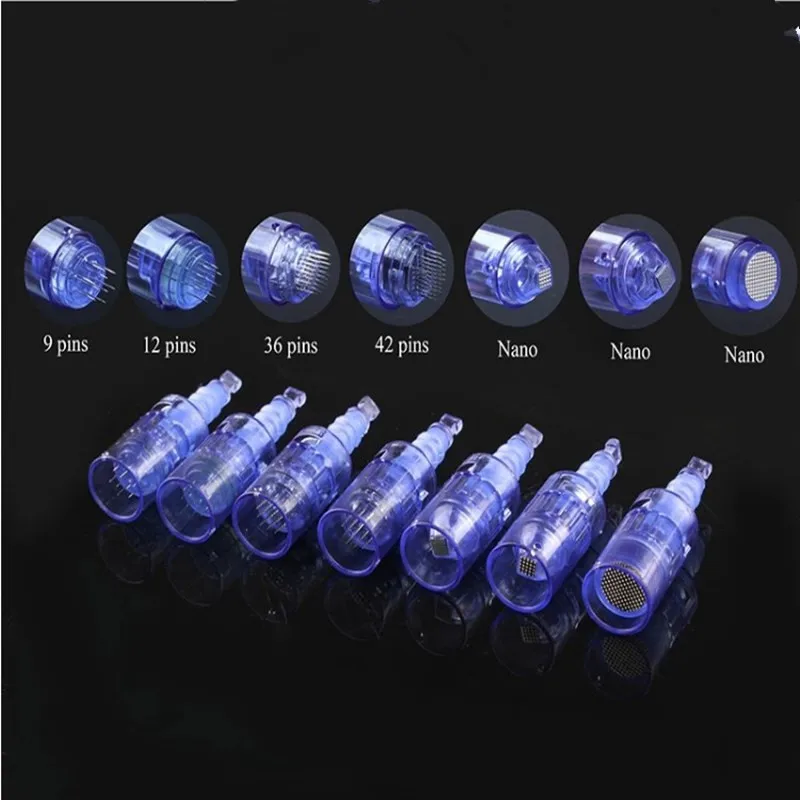 100pcs/lot Electric auto derma needle cartridges 12/36pins nano microneedling for micro needles pen stamp skin care | Красота и