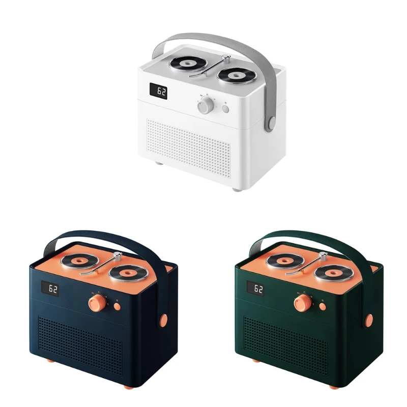 

1300Ml Record Player Quiet Air Humidifier with Night Light 4 Spray Modes A0NC