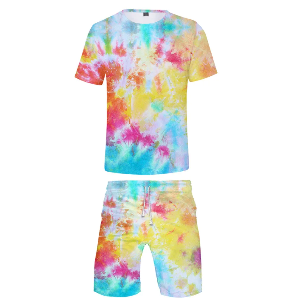 

Футболка и шорты унисекс, с 3D-принтом, экзотические цвета