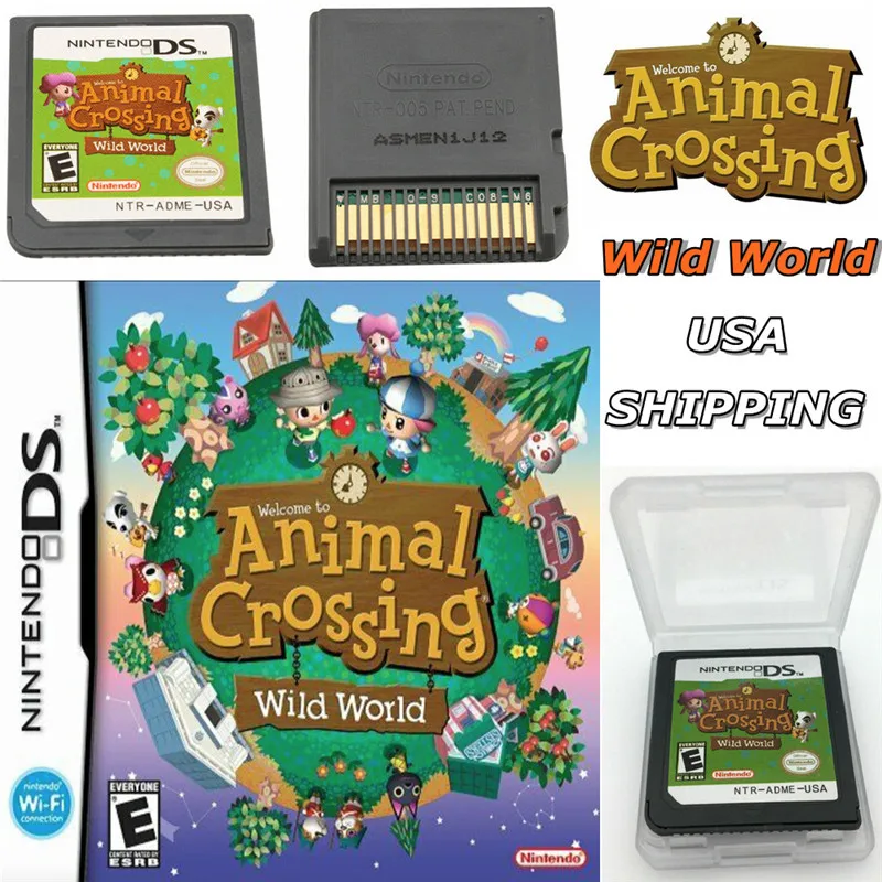 

Animal Crossing Card Ds Nds Lite Game Cartridge Console Card Card Wild World Ntsc Pal Card Dsi Ndsi 2Ds Nwe 3Ds Xl Toys for Kids