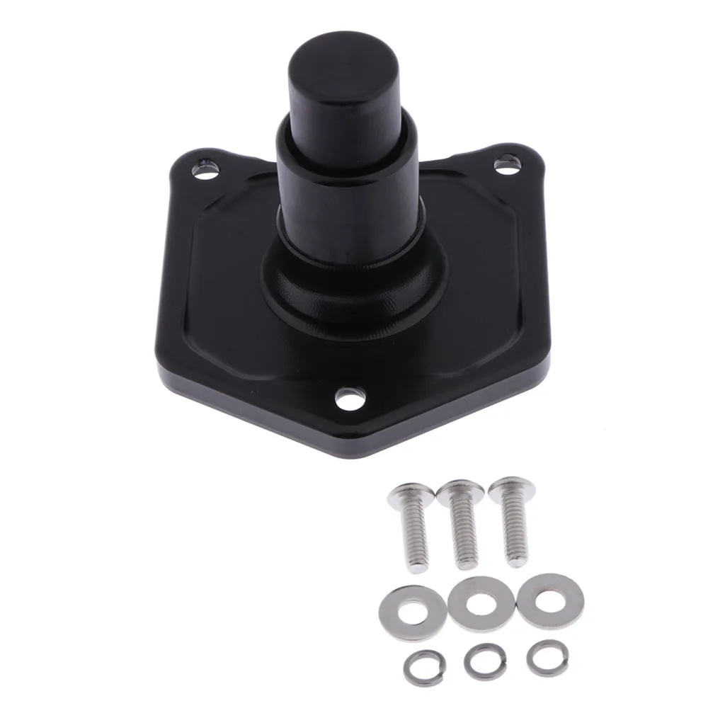 Black solenoid push button starter for Harley 91-17 EVO TWIN CAM 17762