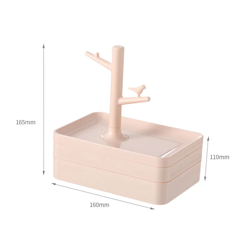 

Multi-layer Jewelry Storage Box Earrings Display Storage Box Stand Earrings Rings Watch Home Small Jewelry Box Jewelry Organizer