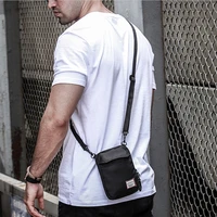 mens small shoulder bags black handbag travel wallet mini crossbody bag passport clip mobile purse strap neck pouch