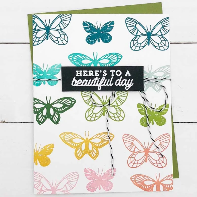 Всплывающие с металлической бабочкой режущие штампы для скрапбукинга