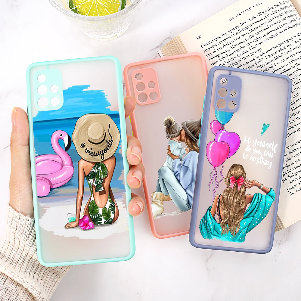 

Case For Samsung A51 Case For Galaxy A12 A52 A32 A52S A50 A31 A30 A72 A71 A70 A21S A20 M31 Case Hard PC Lens Protection Covers