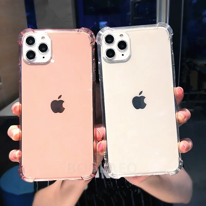 Роскошный противоударный силиконовый чехол для телефона iPhone X 11 XR XS Max 8 7 Plus 6 6S