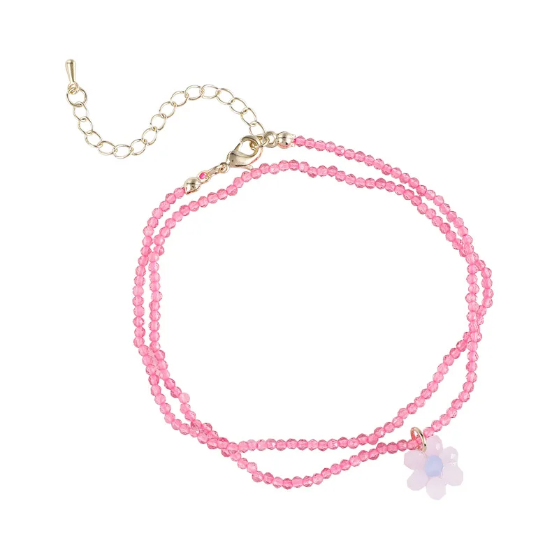 Женское винтажное ожерелье ручной работы в Корейском стиле с разноцветными