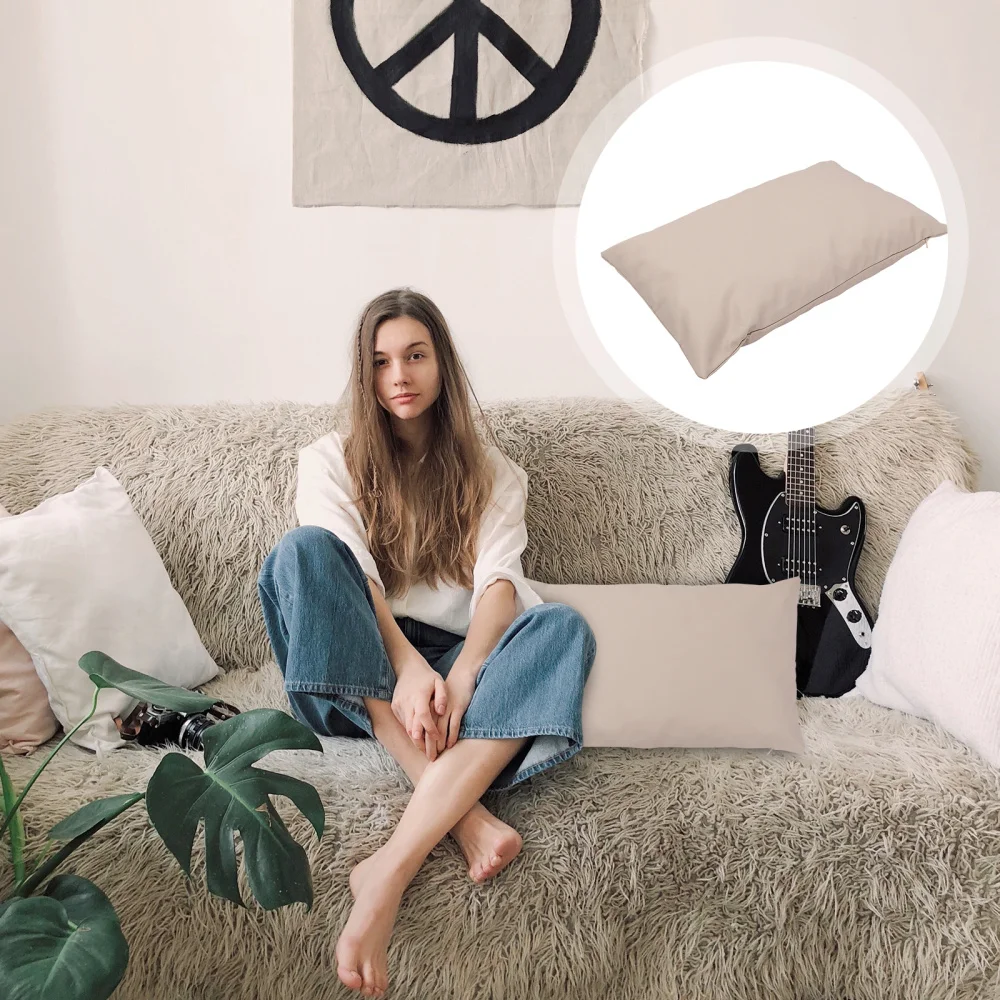 

2 Pcs Simple Car Pillow Cases Sofa Pillowcase Car Pillowcases Home Pillow Covers