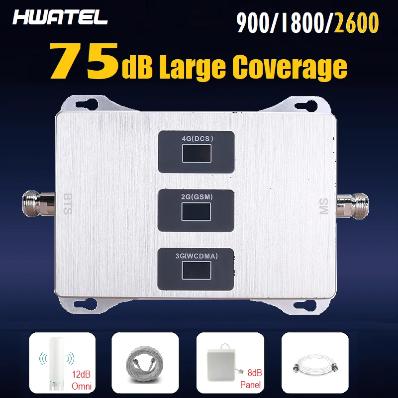 900 1800 2600 полоса 7 трехполосный 75db с высоким коэффициентом усиления мобильной сети