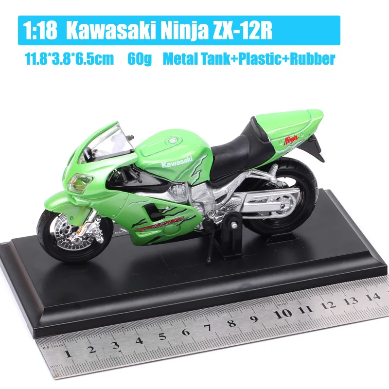 Maisto 1:18 масштаб Kawasaki Ninja ZX-12R мотоцикл Спорт tourer велосипед мото игрушечные модель