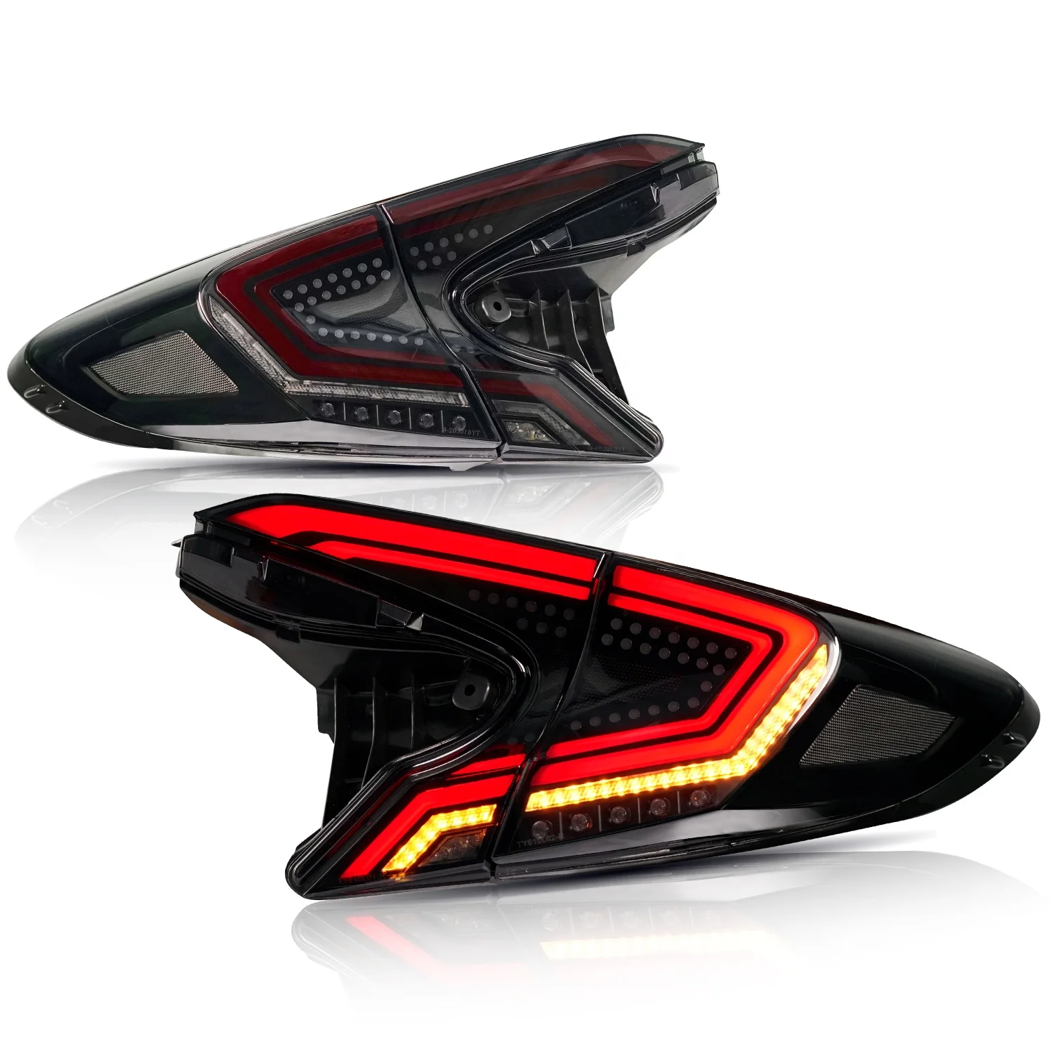 

Заводская Автомобильная фара в сборе, полный светодиодный задний фонарь для CHR 2018-2020, динамический последовательный сигнал поворота, Автомо...