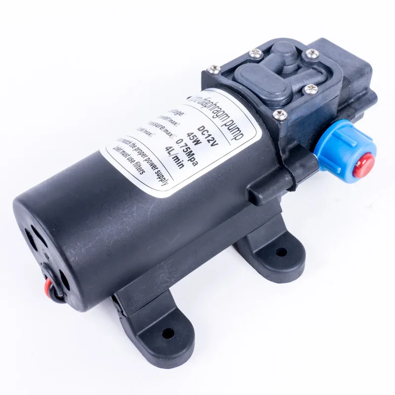 DC 12V 45W самовсасывающая бустерная диафрагма водяной насос контроль обратного