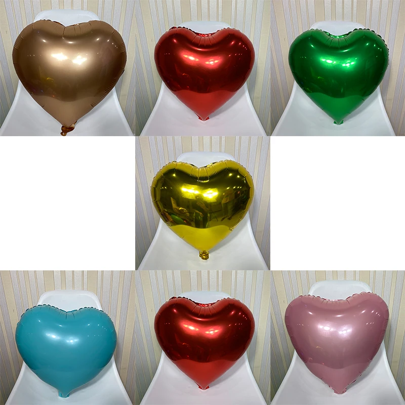 

18 Inch Love Aluminum Film Valentine's Day BALLOON Birthday Party Graduation Decoration Balloon Background Wall Peach Heart Ball