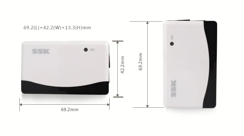 USB2.0 высокоскоростной мульти в одном кард-ридер TF SD CF кард-ридер 057
