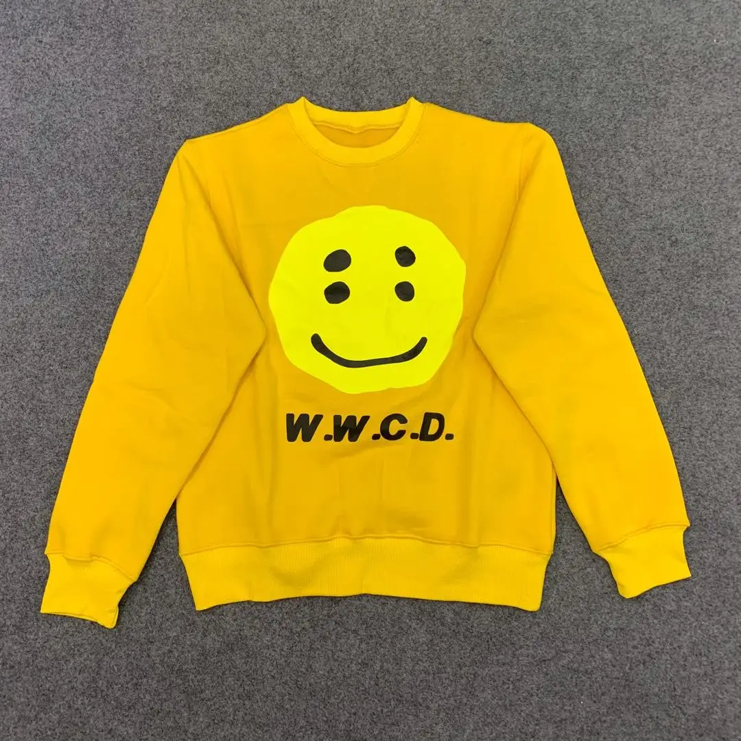 19SS CPFM.XYZ W.W.C.D толстовки для мужчин и женщин smile face1:1 высокое качество cpfm свитшоты
