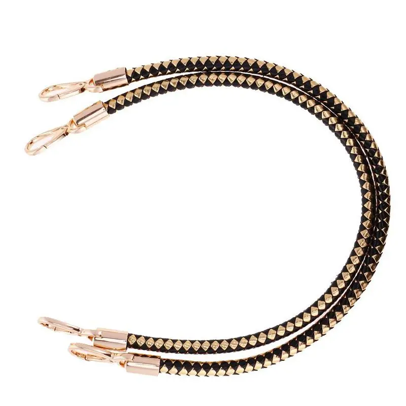 New 1 pair of bag accessories ladies adjustable wallet tote handle 60cm-black gold as described | Багаж и сумки