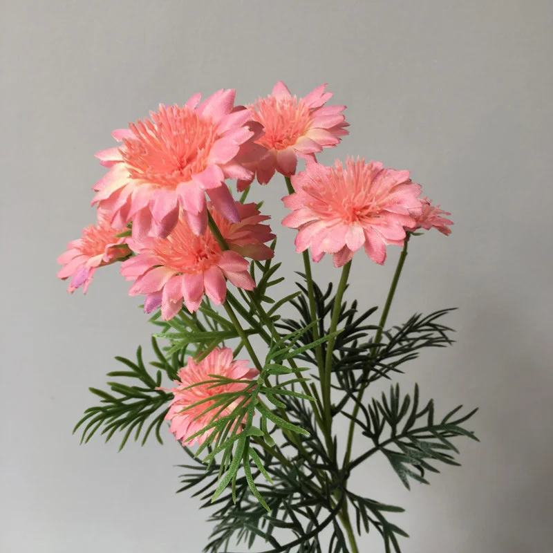 Искусственная ромашка Василек космос с цветочным рисунком вечерние дома