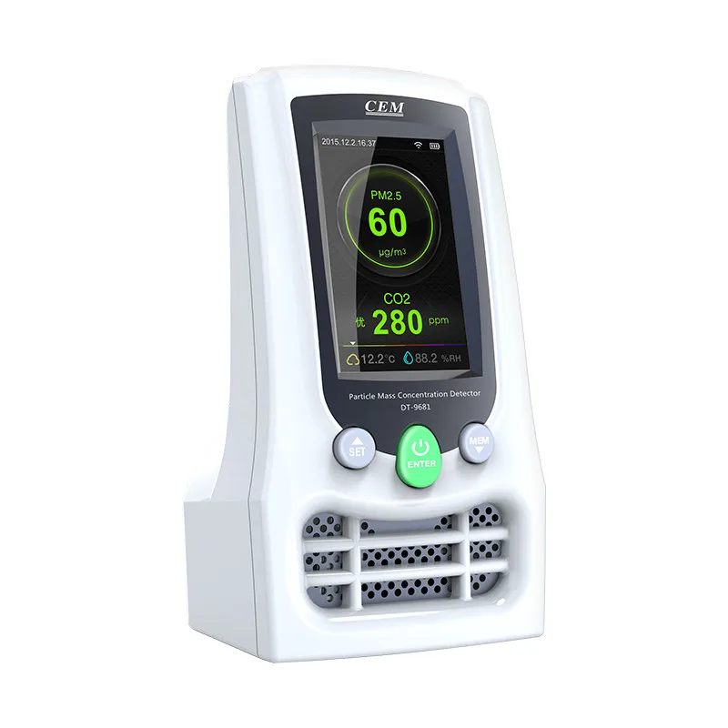 Портативный счетчик частиц с PM2.5 PM10 HCHO TVOC CO2 WIFI прибор для тестирования пыли 2020 |