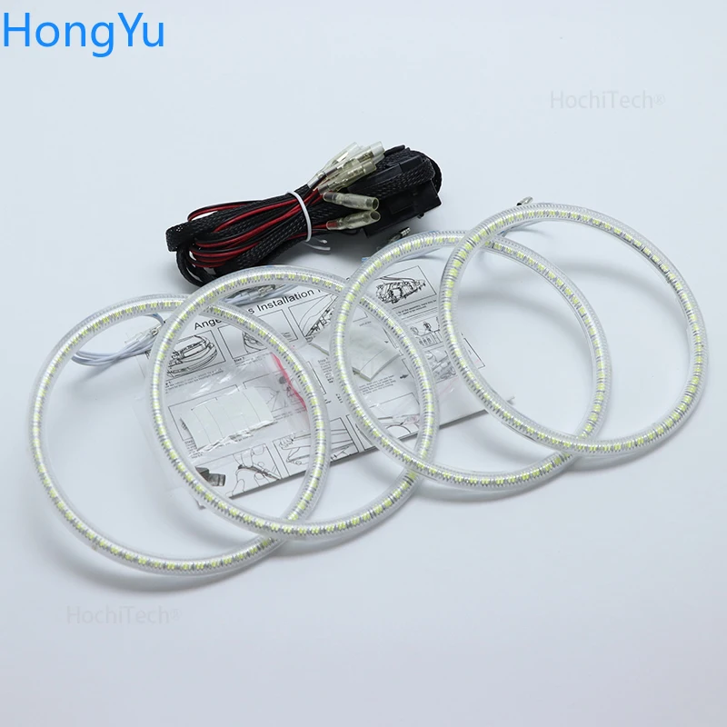 Для BMW E30 E32 E34 супер яркий белый цвет 3528 SMD комплект светодиодов глаза ангела