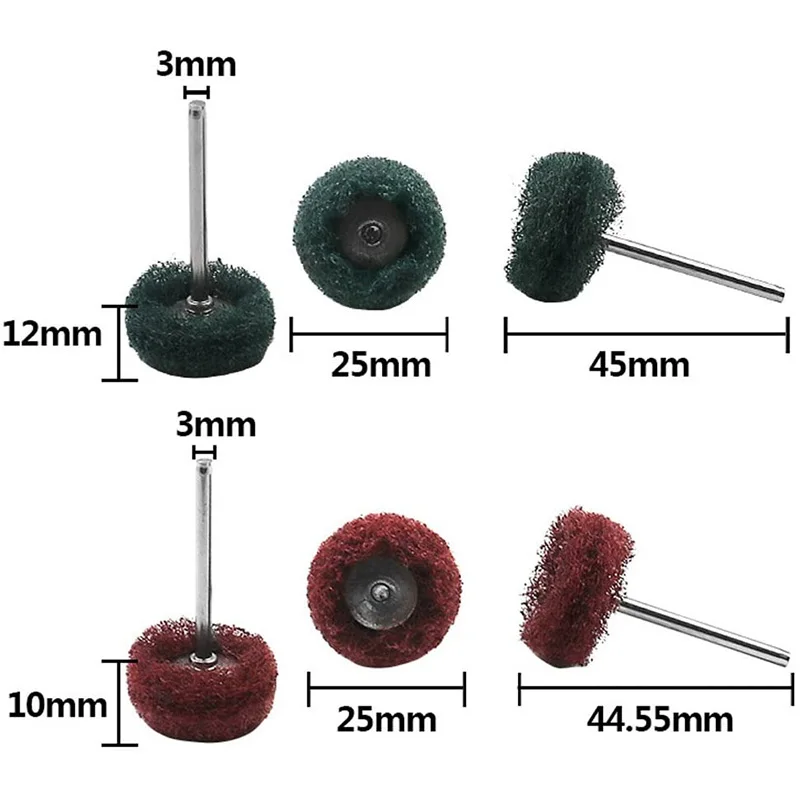 

Abrasive Buffing Wheels, Buffing Polishing Wheel Set 80/150/240/300 Grit for Dremel Rotary Tool(40Pcs)