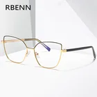 Женские компьютерные очки для чтения RBENN, большие очки кошачий глаз для пресбиопии с защитой от синего светильник, + 2020, 0,75