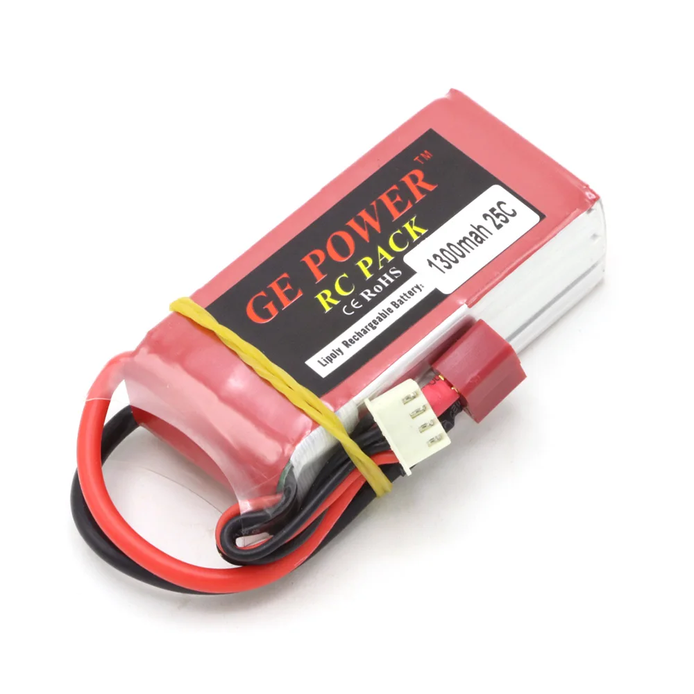 Радиоуправляемая батарея 1 шт. GE Power 3s 11 V 1300Mah 25C MAX 40C T вилка литий полимерная для