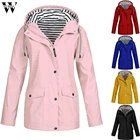 Женские куртки Womail, зимние и осенние дамские уличные дождевики с капюшоном, ветровка на молнии, водонепроницаемая верхняя одежда, Женское пальто 828