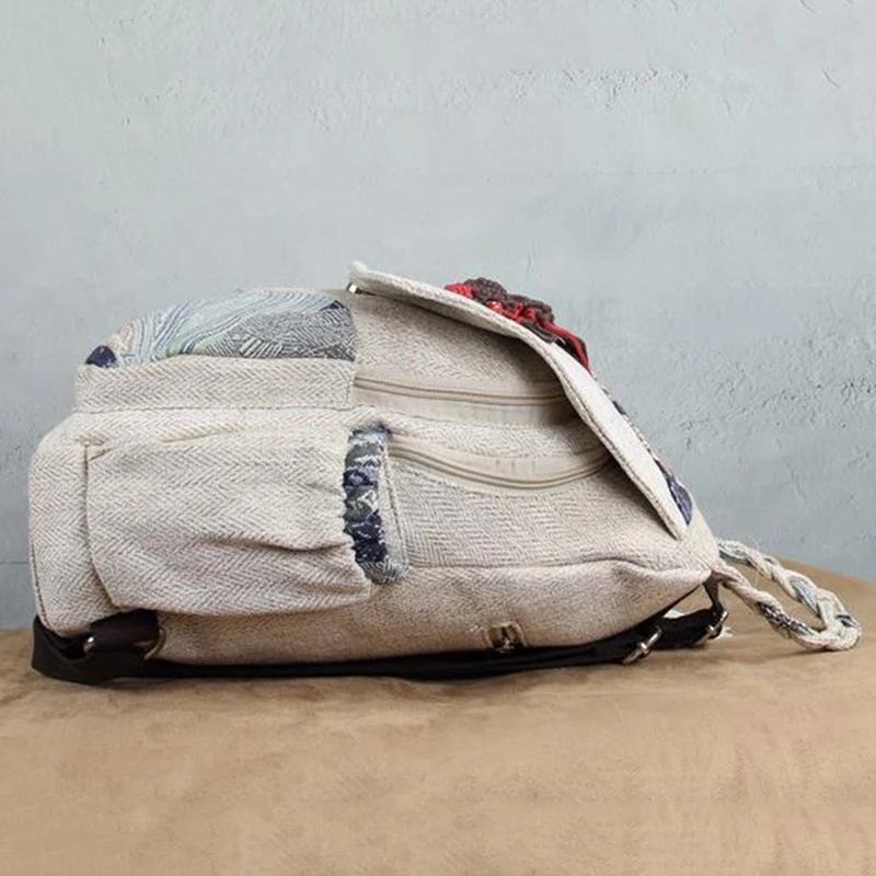 

Chinese Style Retro Women's Backpack Ethnic Backpack Backpack Girl Shoulder Bag