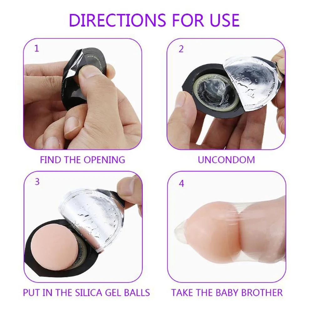 Бусины для увеличения пениса EXVOID многоразовые аксессуары с мягкой головкой |