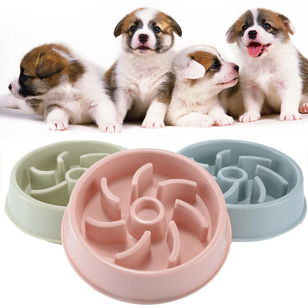 Для Кормления Собаки Еда чаши щенок замедленное Питание Кормление блюдо