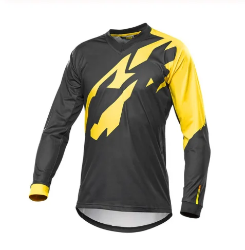 Мужская футболка для горного велосипеда с длинным рукавом быстросохнущая | Спорт