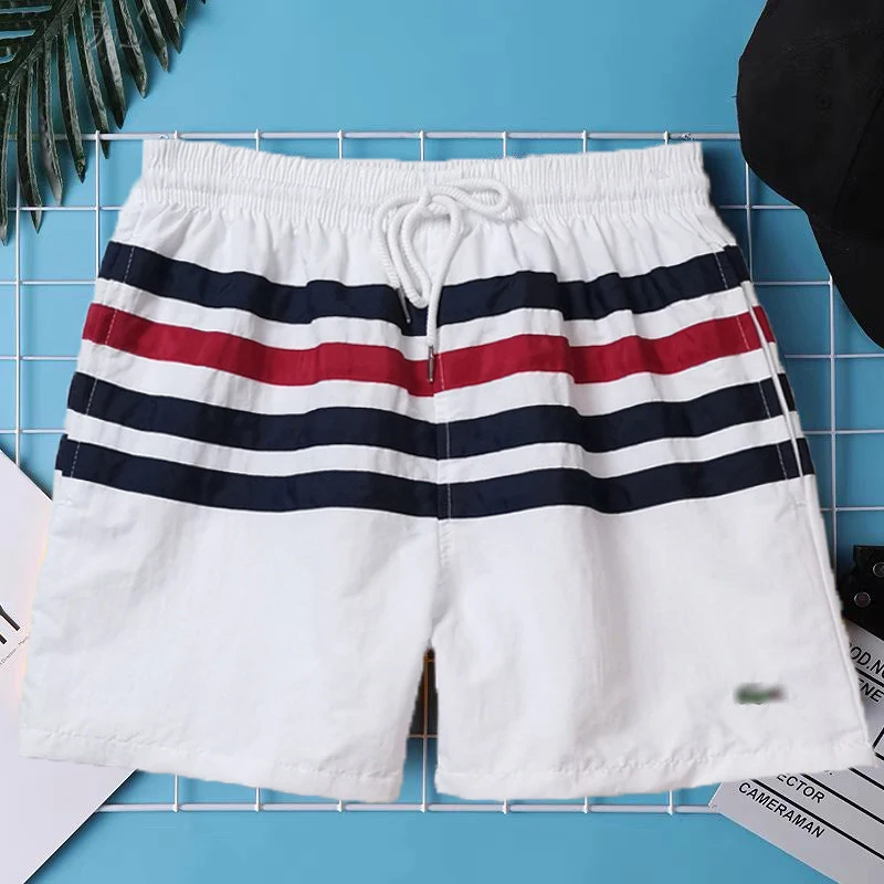 

Men's Loose Sport Drawstring Beach Shorts Summer Plus Size Male Quick-Drying Short Casual Three-Quarter Shorts 2021 Summer New