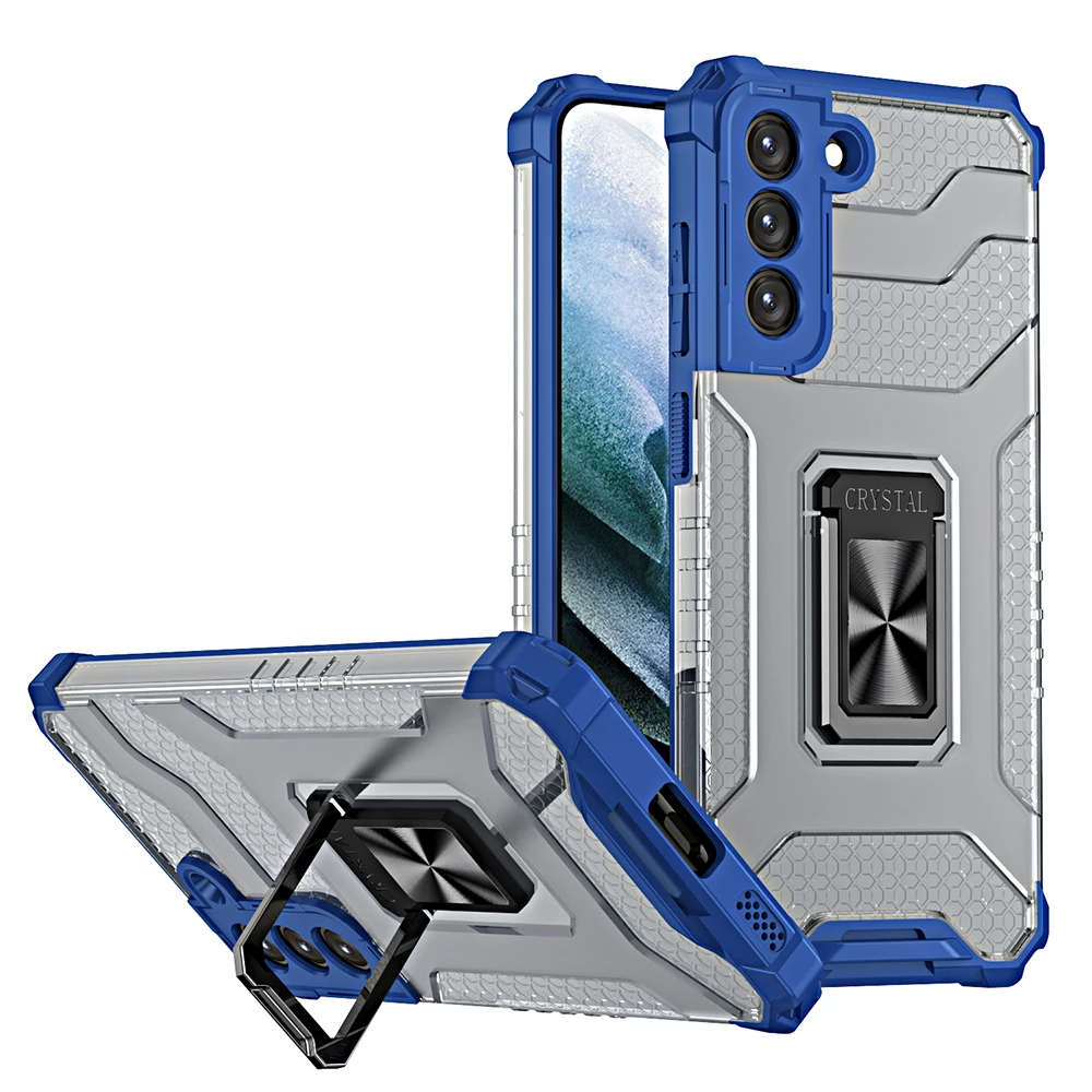 

With Kistand Ring Phone Case for Samsung A32 A52 A72 S21 S30 PLUS FE ULTRA NOTE20 ULTRA Heavy Duty Cover Case