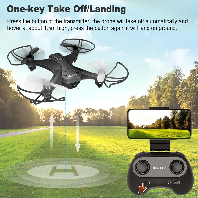 FPV Quadcopter Mini Drone 30W HD Camera Headless Mode Toys Kids Long Flight Time with 2 Batteries for Xmas Boy Gifts | Игрушки и хобби