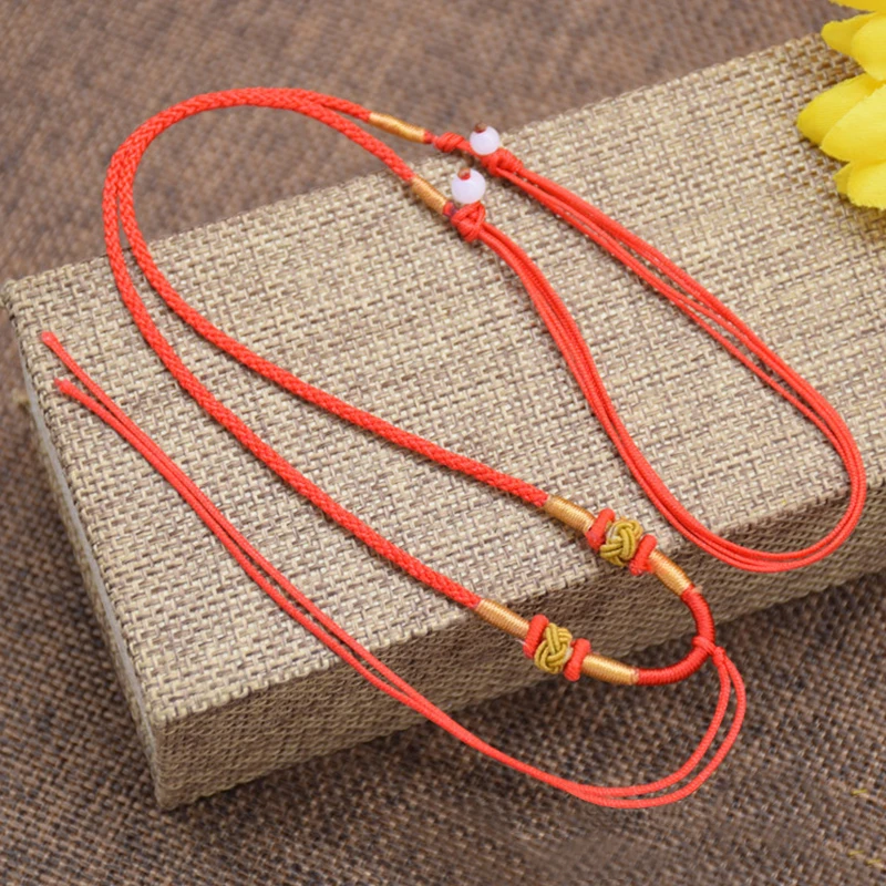 Новое хрустальное ожерелье с кулоном веревка ручной вязки Ожерелье Подвеска