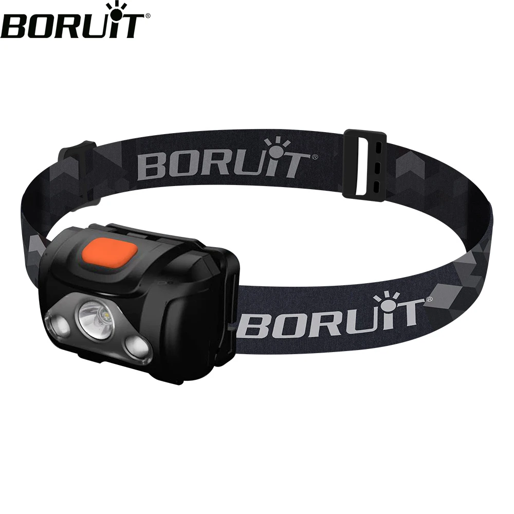 BORUiT XPE + 2835 Светодиодный Мини-налобный фонарь 4 режима ABS фара IPX4 водонепроницаемый