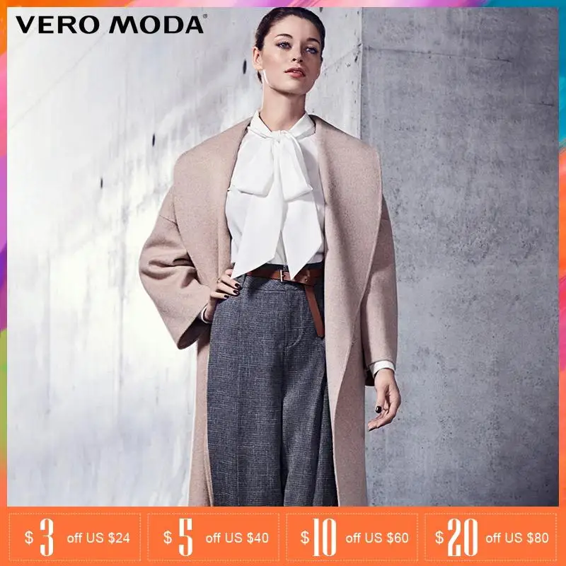 Vero Moda бренд длинное шерстяное пальто ветровка куртка женщина | 315427009|Женские