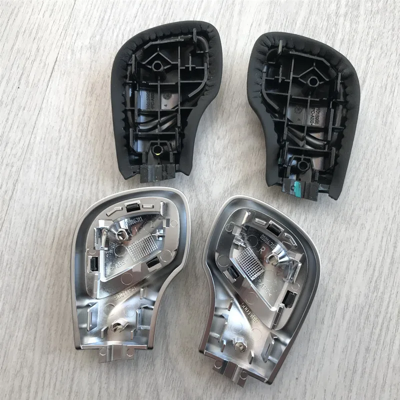 

2021 1PCS Chrome Matt With Leather Shift Knob Gear Side Cover DSG Emblem For VW Golf 6 7 R GTI Passat B7 B8 CC R20 Jetta MK6 GLI