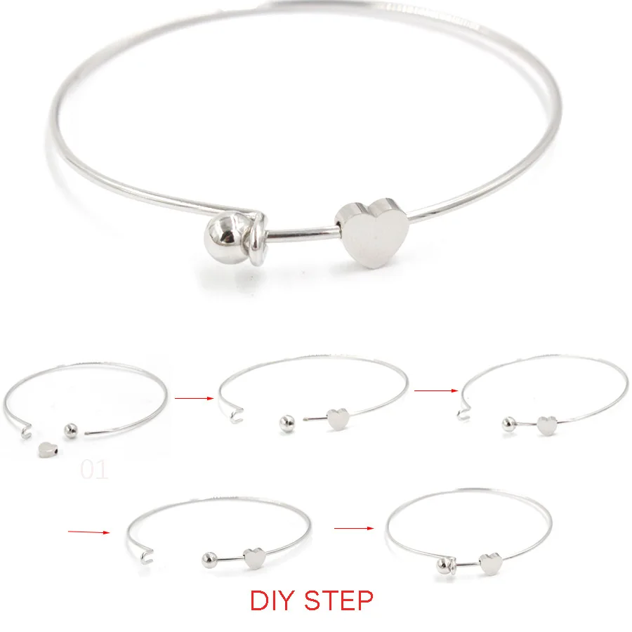 100% Расширяемый Браслет из нержавеющей стали регулируемый браслет браслеты