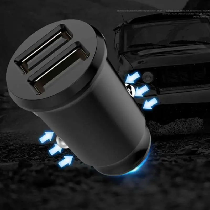 Intelligent Hidden Mini Car Charger Dual USB Interface Automatic Igniter Charging Multipurpose for Automobile Motorcycle Battery |