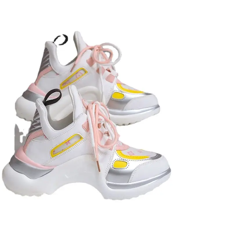 

Women's bow shoes 2021 Jelly color running shoe platform sports casual