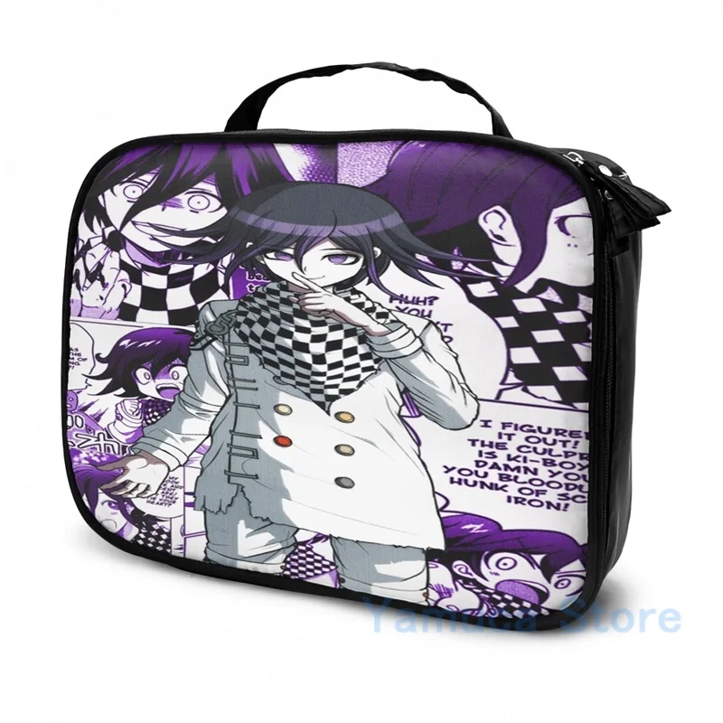 Забавный графический принт Kokichi Ouma манга (но фиолетовый!) рюкзак с USB зарядкой