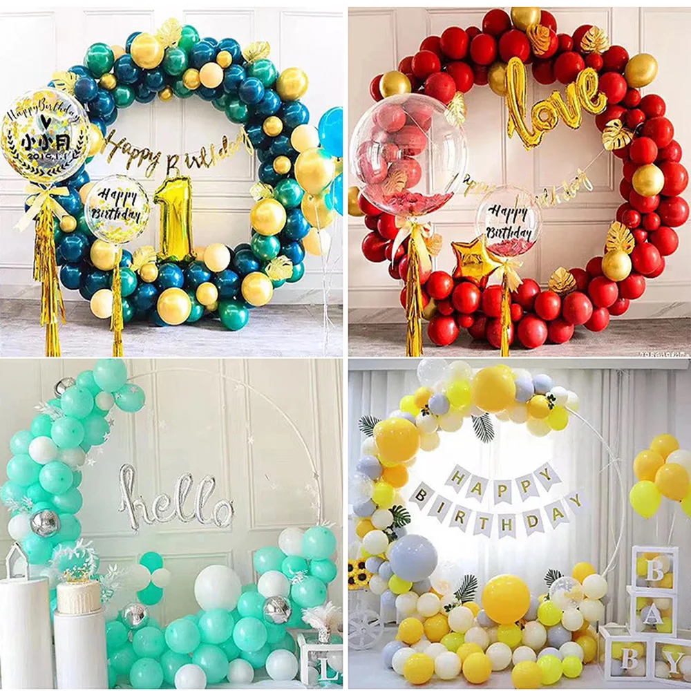 

1.5M PVC Ring Balloon Arch DIY Wreath Frame Background Holder Circle Ballon Stand Wedding Birthday Party Decor Baby Shower