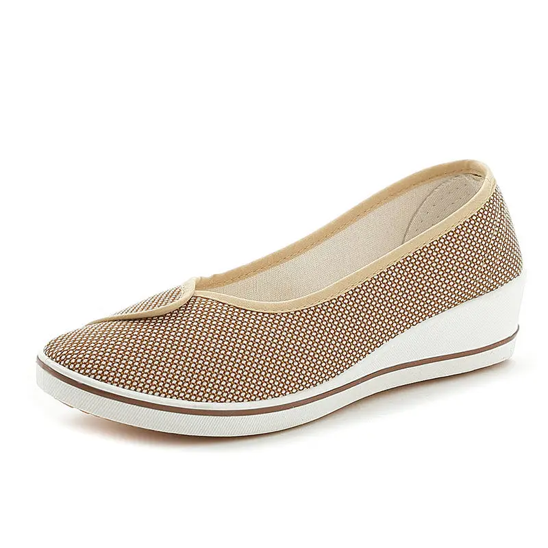 2021 Hot High Top Casual Shoes Women Cute Sweet Comfy Wedge Loafers Female Spring Autumn Flat Shoes Tenis Feminino Soft Footwear