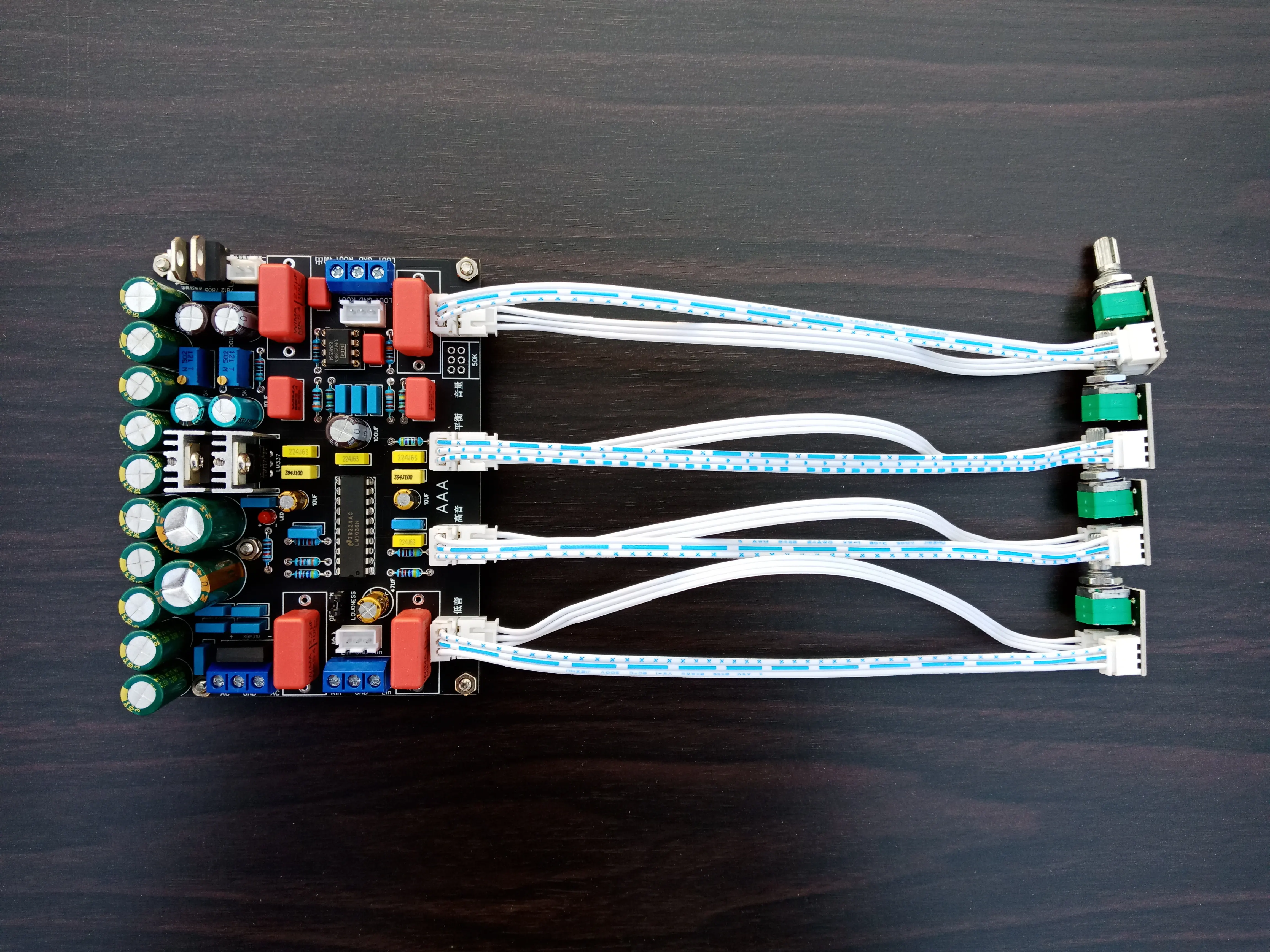 

Тюнинговая плата LM1036N, передняя плата, 2,0 двухканальная NE5532 готовая OPA2604OPA2134