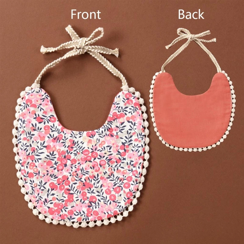 

Baby Cotton Linen Printing Bibs Double Sided Feeding Saliva Towel Bandana Scarf for Newborn Infants