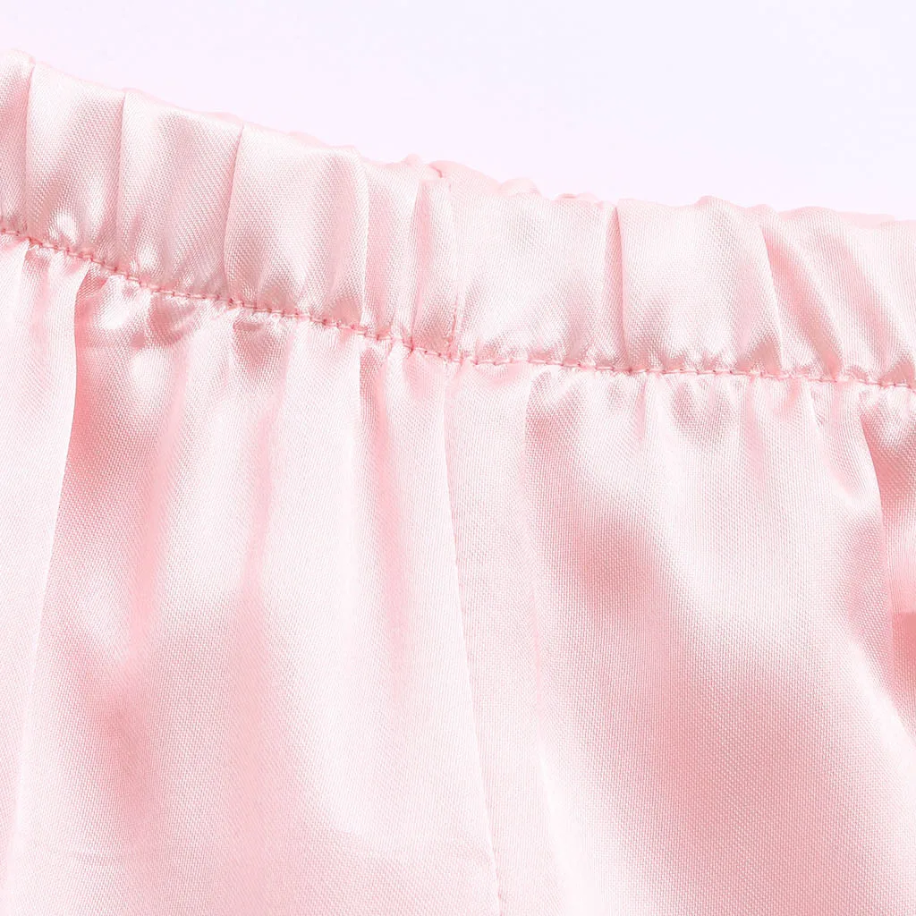 Kids Pajamas Sleepwear Outfits Set Autumn Winter Toddler Baby Boy Girl Long Sleeve Tops Pants | Детская одежда и обувь