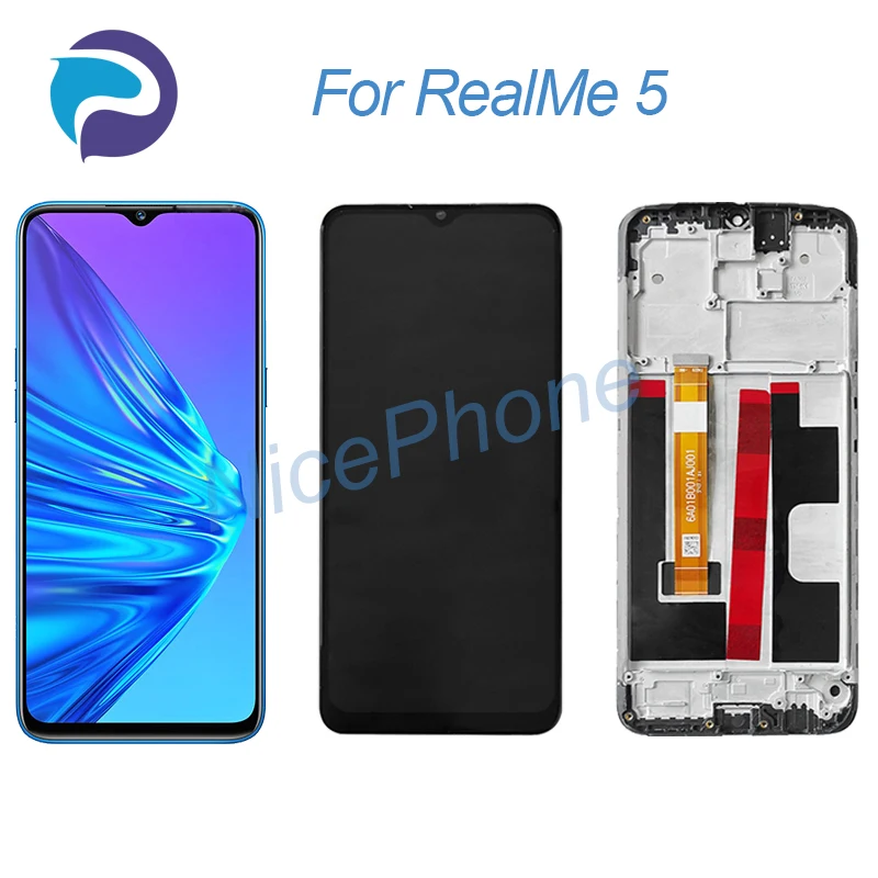 

ЖК-экран с сенсорным цифровым преобразователем для RealMe 5, дисплей 1560*720 RMX1911, RMX1919 RealMe 5, ЖК-экран