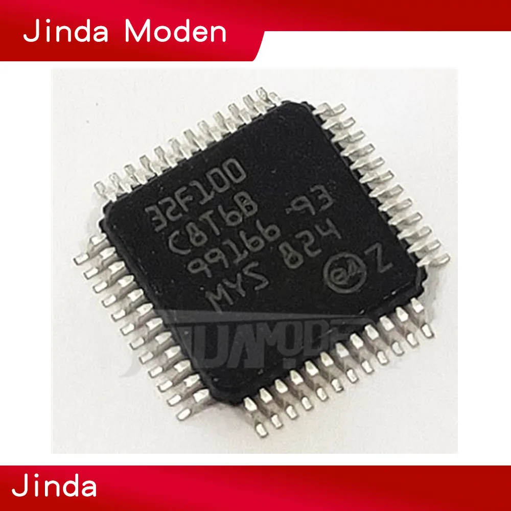 10 шт. рычаг STM32F100C8T6B STM32F100C8T6 STM32F100C8| |